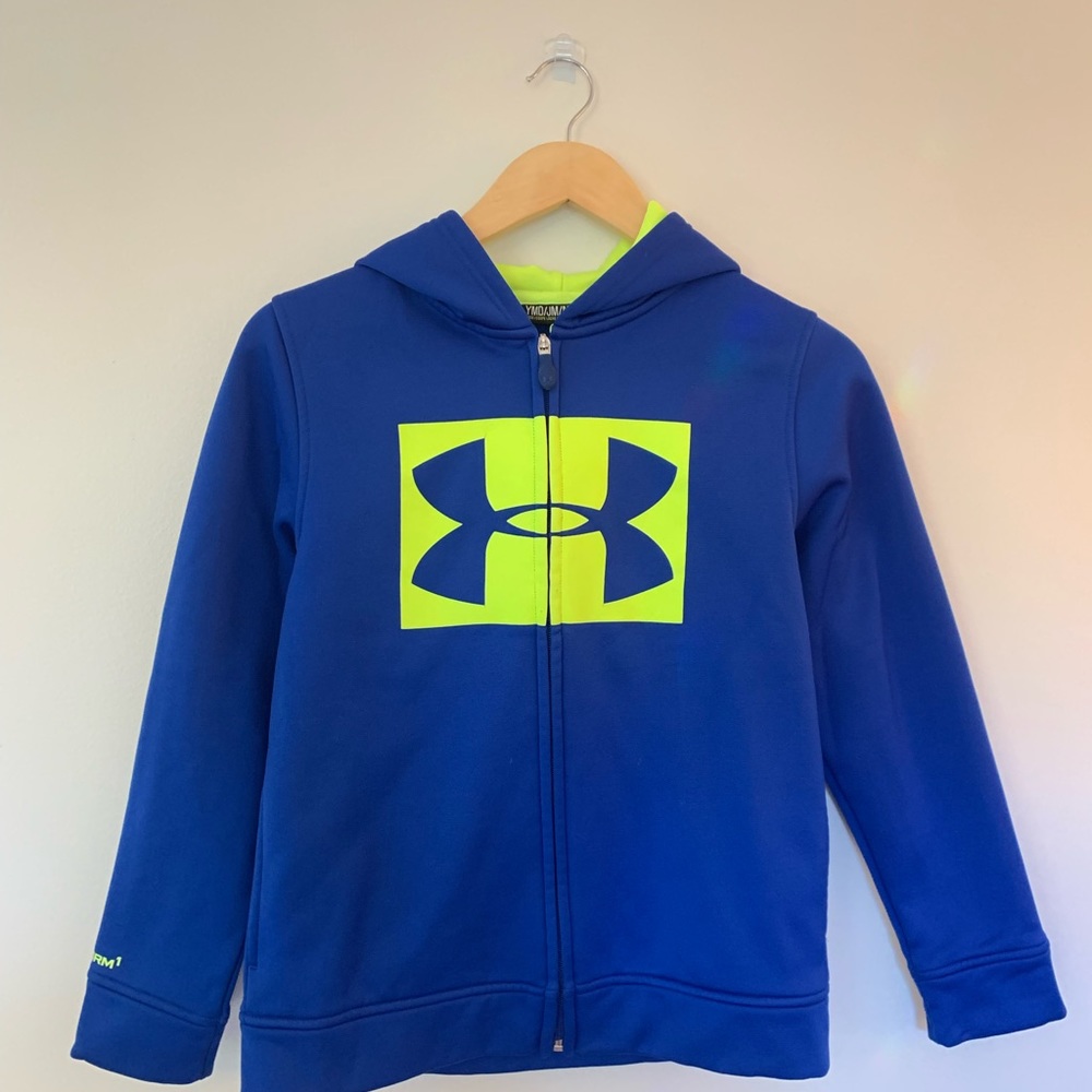 Boys youth medium Under Armour zip up hoodie